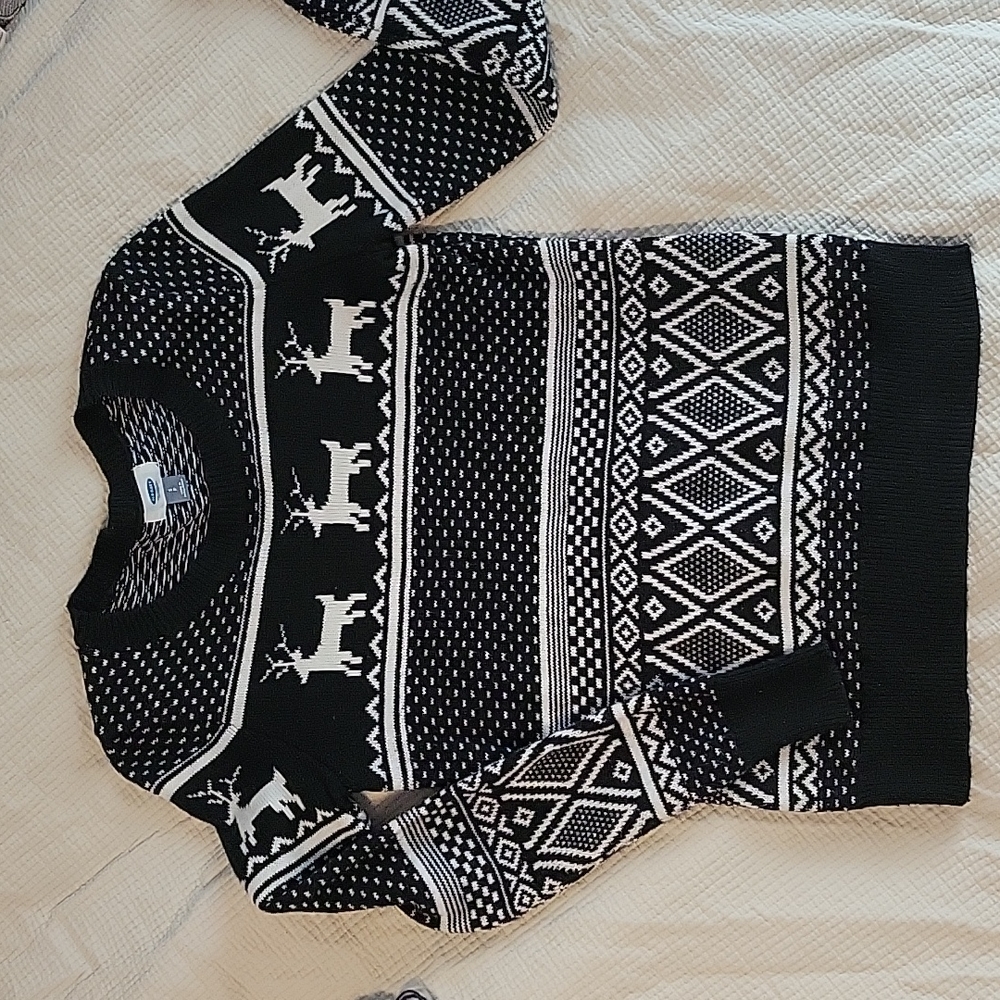 Black & White Holiday Sweater